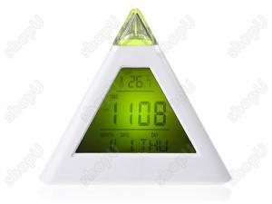 Ceas piramida cu afisarea temperaturii