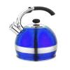 Ceainic inox cu fluier bohmann, 2.7 l, albastru