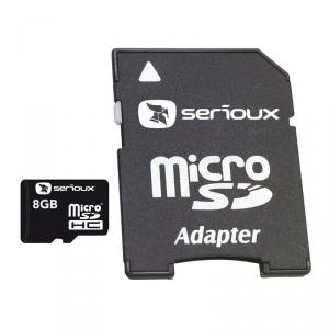 Card memorie micro SDHC Serioux, 8 GB + adaptor