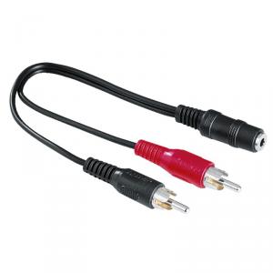 Adaptor audio stereo 43254 Hama, 2RCA, 3.5 mm