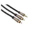 Cablu audio 122306 hama, 2rca, jack 3.5 mm, 3 m