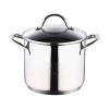 Oala inox gourmet bergner, 8.2 l, capac yena