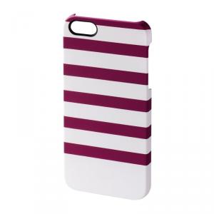 Carcasa Stripes iPhone 5/5s Hama, Magenta/Alb