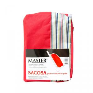 Sacosa textila pentru carucior piata Master, Rosu