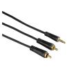 Cablu audio 122298 hama, 2rca, jack 3.5 mm,