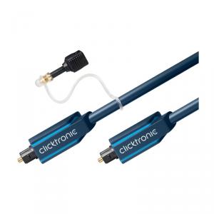 Cablu optic Toslink Clicktronic, adaptor 3.5 mm, 10 m