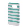 Carcasa Stripes Samsung Galaxy S6 Hama, Verde/Alb