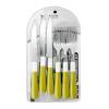 Set tacamuri 6 piese DeKassa DK-89051, inox, Galben