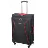 Troler cruise lamonza, 55 cm, negru/rosu