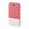 Husa booklet lovely dots iphone 5/5s hama, roz/alb