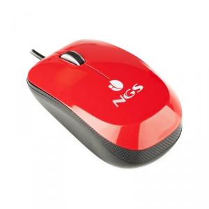Mouse optic Flavour NGS, 3 butoane, USB, Rosu