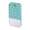 Husa booklet lovely dots iphone 5/5s hama, verde/alb