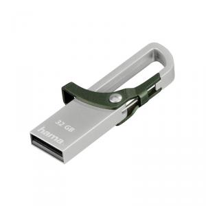 Stick Hook-Style Hama, 32 GB, USB 2.0, Verde