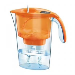 Cana de filtrare apa Laica, Orange + 3 filtre + Ceas cu apa