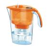 Cana de filtrare apa laica, orange + 3 filtre + ceas cu apa