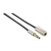 Cablu audio extensie aluline hama, jack 3.5 mm, 2 m