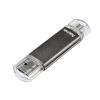 Stick laeta twin hama, 16 gb, usb 2.0, gri