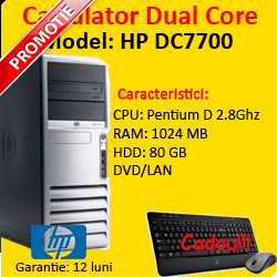 HP DC7700 TOWER, Intel Pentium Dual Core, 2.8 Ghz, 1024 RAM, 80 GB HDD, DVD