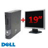 Pachet Dell Optiplex GX270, Desktop, Intel Pentium 4, 2.8GHz, 1GB DDR, 40GB HDD, DVD-ROM + Monitor LCD 19 inch
