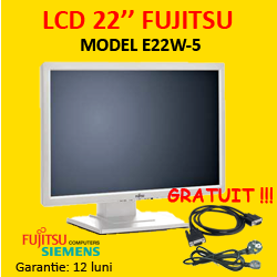 Fujitsu Siemens E22W-5, 16.7 milioane culori, 5 ms, 1680 x 1050 dpi, VGA, DVI