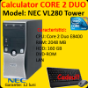 Calculator second nec powermate vl280 tower, core 2