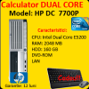 Hp dc 7700p, intel pentium dual core e5200, 2.5ghz,