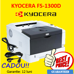 Kyocera FS-1300D, 30 ppm, Duplex, USB, monocrom, A4