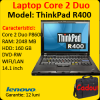 Laptop Lenovo ThinkPad R400, Intel Core 2 Duo P8600, 2.4Ghz, 2Gb DDR3, 160Gb SATA, DVD-RW
