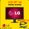 Lcd second hand lg w1934s, 19 inci, widescreen, 1366 x 768