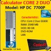 Calculator second hand hp dc 7700p, core 2 duo e6300, 1.86ghz, 2gb