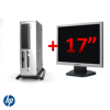 Pachet HP Compaq D530 SFF, Intel Pentium 4 2.8GHz, 1GB DDR, 40GB HDD, CD-RW + Monitor LCD 17 inch