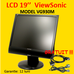 LCD cu pret redus - ViewSonic VG930M, 19 Inci, LCD, Boxe Integrate, Pete pe display