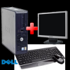 Pachet PC Dell Optiplex 320, Intel Core 2 Duo E6300, 1.86Ghz, 2Gb DDR2, 80Gb SATA, DVD-ROM + Monitor LCD