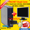 Pachet Dell GX520, Dual Core 2.8 GHz, 1024 MB, 80 GB, Combo + Monitor LCD