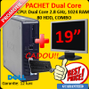 Pachet Ieftin Dell GX520, Dual Core 2.8 GHz, 1024 MB, 80 GB, Combo + Monitor LCD 19 inch