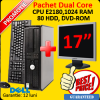 Pachet dell optiplex gx755, dual core e2180, 1024 mb ram, 80 gb hdd,