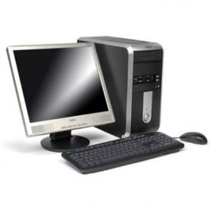 Calculator NEC Powermate VL260, Core 2 Duo E4500, 2.2Ghz, 2GB RAM, 160GB HDD, DVD-RW + Monitor LCD