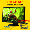 Monitor lcd wide nec ea241wm, 24