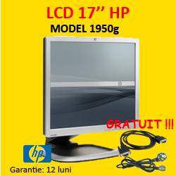 Monitor LCD Second Hand HP 1950g, 19 inci, 1280 x 1024, VGA, DVI, USB