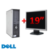 Promotie Dell Optiplex 755, Desktop, Intel Core 2 Duo E4400, 2.0Ghz, 1GB DDR2, 160GB HDD, DVD-ROM + Monitor LCD 19 inch