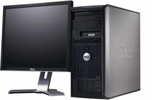 PC Dell Optiplex GX755, Tower, Intel Core 2 Duo E7400, 2.8Ghz, 2GB DDR2, 160GB HDD, DVD-RW + Monitor LCD