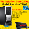 Workstation second Dell Precision T3400, Core 2 Duo E6550, 2.33Ghz, 4GB DDR2, 250Gb, nVidia Quadro FX 1700