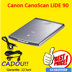 Canon CanoScan LiDE 90 Flatbed Scanner, RGB Led, 2400 x 4800 dpi, USB