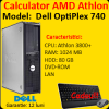 Calculatoare second dell optiplex 740, amd athlon 3800+, 2.0ghz, 1gb,