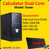 Calculator tower dual core e5200, 2.5ghz, 2gb ddr2, 320gb hdd,