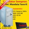 Unitate centrala Maxdata Favorit, AMD Sempron 2800+, 1.6Ghz, 1Gb, 40Gb, DVD-ROM