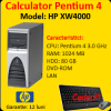 Workstation hp xw4000, intel pentium 4, 2.4ghz, 1gb ddr ecc, 80gb,