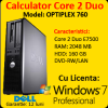 Windows 7 Pro + Dell Optiplex 760 SFF, Intel Core 2 Duo E7500, 2.93Ghz, 2Gb DDR2, 160Gb, DVD-RW