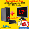 Pachet Dell Optiplex 745, Pentium D Dual Core 3.0Ghz, 1Gb, 80Gb SATA, Combo + Monitor LCD 17 inch