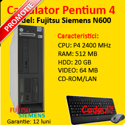 Computer refurbished Fujitsu N600 P4 2400 MHz, 512 MB RAM, 20 GB HDD
